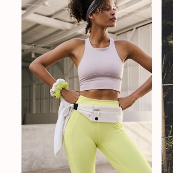 Free People Handbags - Free People Runner Belt Bag Slim Latte/Cream color bag w/ Black Strap NWT